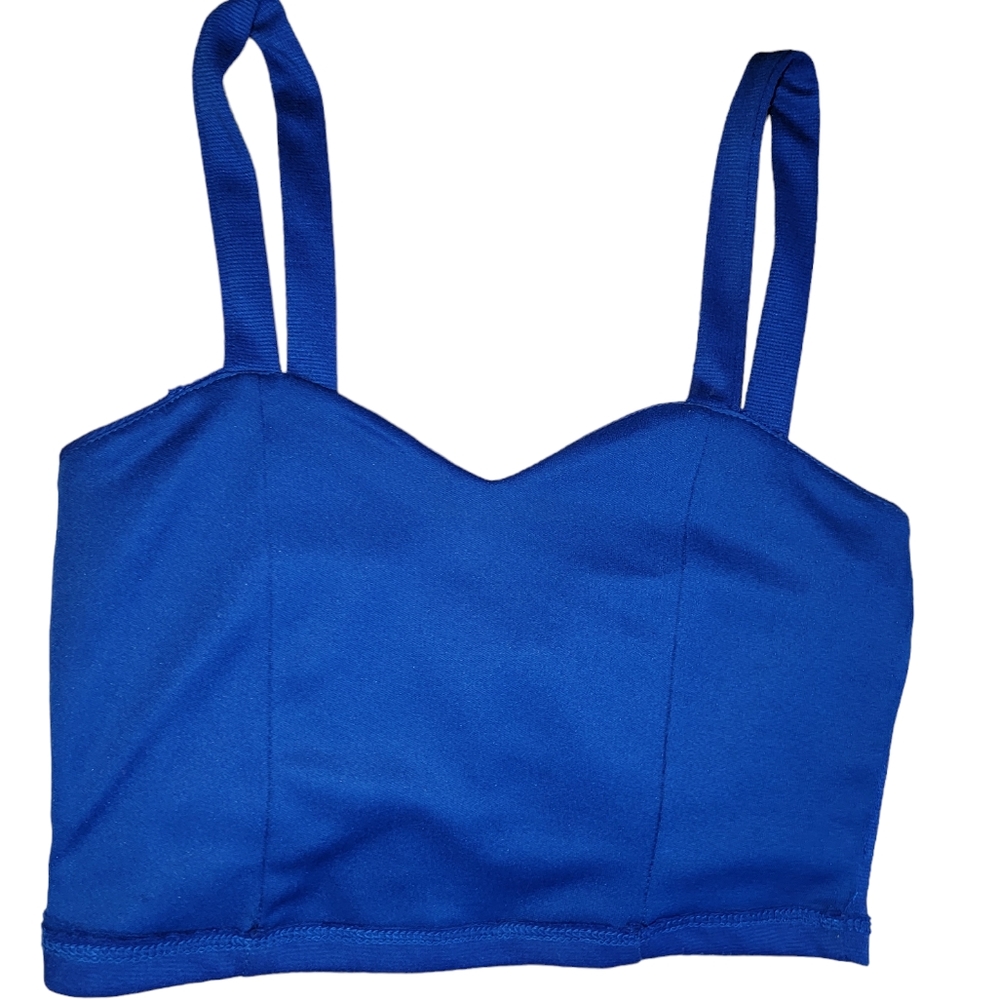 Blue crop top size small.
